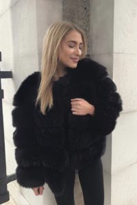 Faux fur jakke
